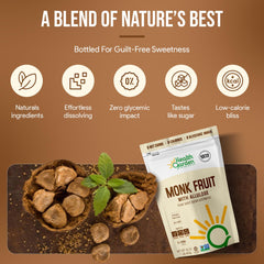 Health Garden sweetener dissolving in coffee for clean sweetness