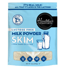 Healthier Comforts front packaging showing product name and resealable bag for pantry convenience