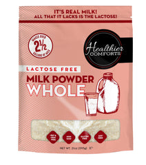 Healthier Comforts front packaging showing product and benefits