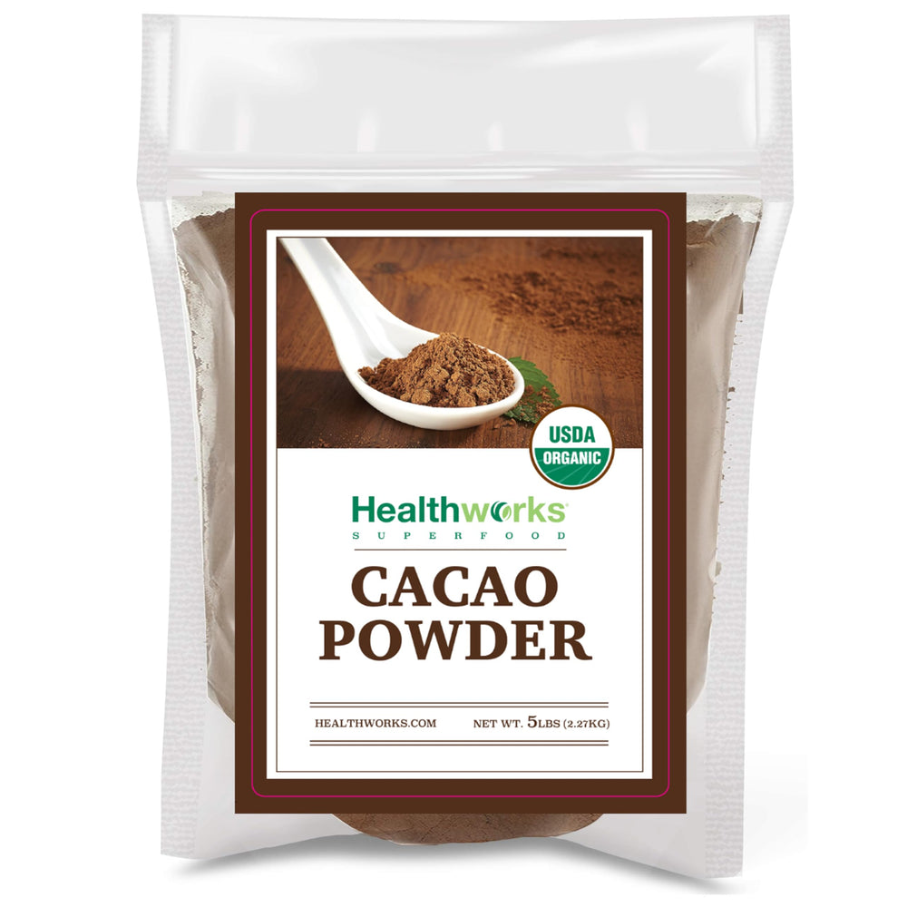 Healthworks Superfoods front packaging showing 5 lb bag and product name benefit convenience
