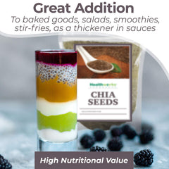 Healthworks Superfoods sprinkled on a smoothie bowl adding fiber and crunch