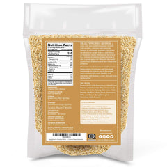Healthworks Superfoods close-up of raw quinoa seeds texture, highlights natural wholesome quality