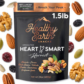 Healthy Earth front pouch view showing brand and unsalted mix benefits