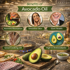 Healthy Harvest pouring oil into skillet demonstrating high heat use and even browning