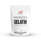 Hearthy Foods front packaging showing 16 oz jar and clean ingredient callouts for pantry convenience