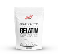 Hearthy Foods front packaging showing 16 oz jar and clean ingredient callouts for pantry convenience