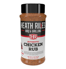 Heath Riles BBQ front label showing brand and seasoning benefits