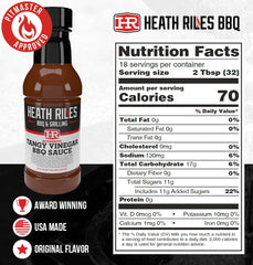 Heath Riles BBQ close-up of sauce texture showing smooth pourability