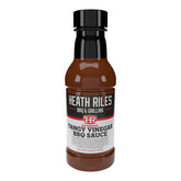 Heath Riles BBQ front label showing bold vinegar flavor and brand