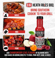 Heath Riles glaze texture drizzle demonstrating glossy finish and caramelization