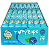 Heaven & Earth front packaging showing blue raspberry ropes and natural claims
