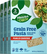 Heaven & Earth front packaging showing cassava couscous benefits