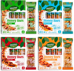 Heaven & Earth front packaging showing four flavor boxes and variety benefits