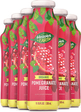 Heaven & Earth front packaging showing six bottles and organic badge, clear benefit visible