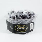 Heavenly Caramel tub front view showing label and 45-count convenience