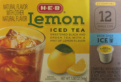HEB pod close-up showing pod detail and easy single-serve brewing