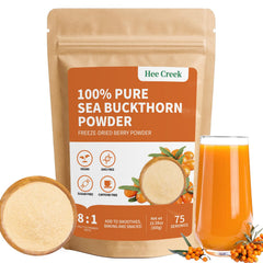 hee creek front pouch showing label and vibrant color, highlights purity