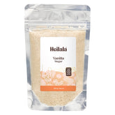 Heilala jar front view showing packaging and natural vanilla sugar benefit