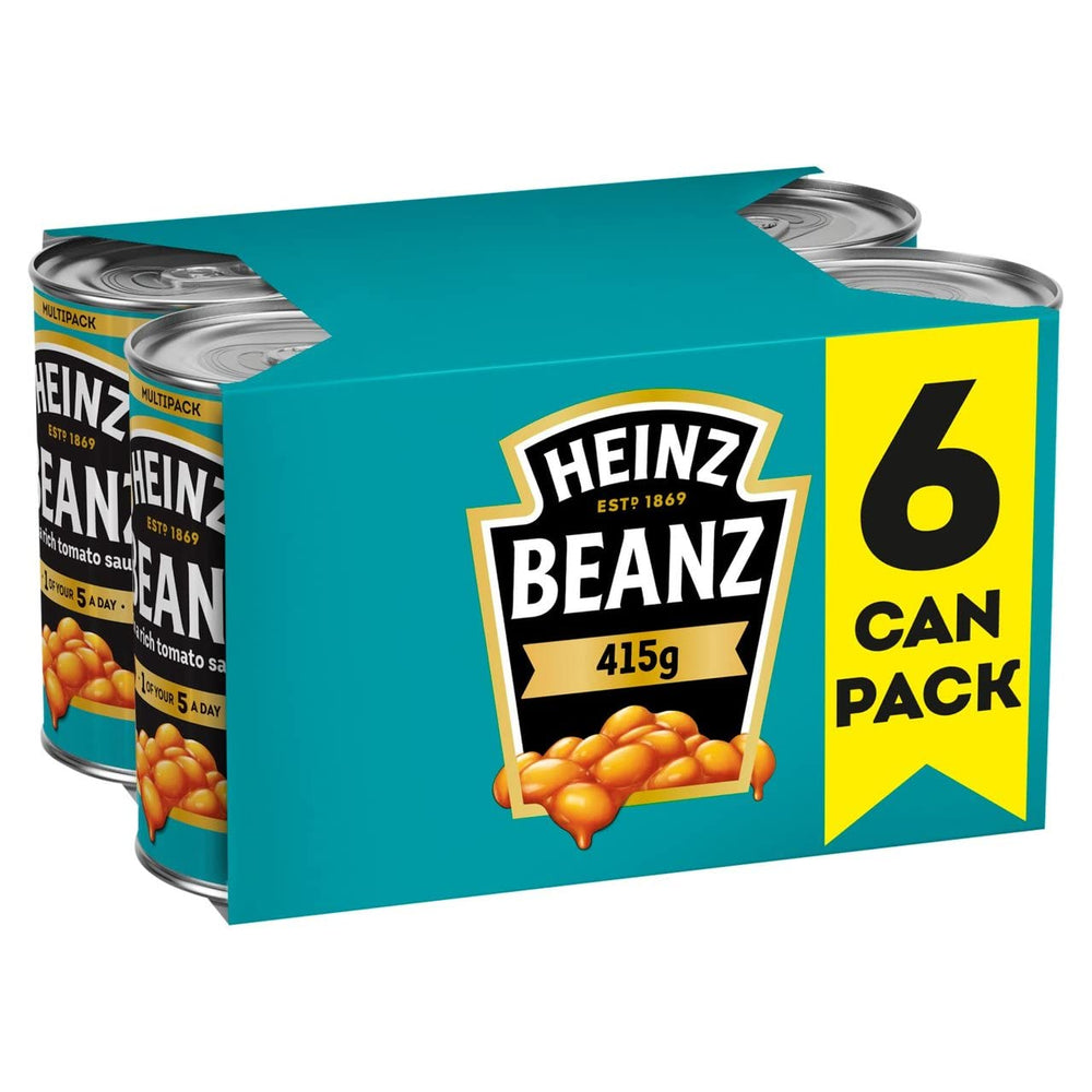 HEINZ front packaging showing brand and six-pack convenience