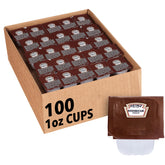 HEINZ front view of sealed single-serve cup showing easy grab-and-go convenience