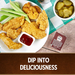 HEINZ arrangement of multiple cups spread on tabletop for quick service