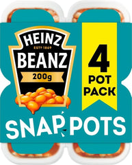 HEINZ front packaging showing four snap pots and brand clarity for convenience