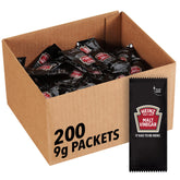 HEINZ single-serve packet front view showing neat branding and easy-grab convenience
