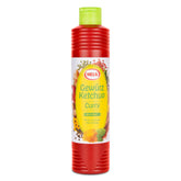 HELA 800 ml front bottle showing brand and mild curry ketchup benefit