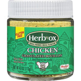 HERB-OX front packaging 4oz jar showing label and easy-pour lid benefits