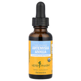 Herb Pharm front packaging of Artemisia annua showing label and bottle benefits