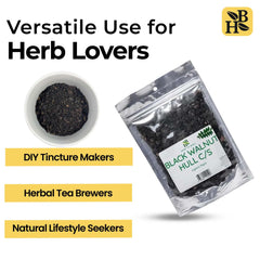 Herb To Body close-up of cut and sifted hull texture highlighting natural quality