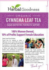 Herbal Goodness loose Gymnema sylvestre leaves texture showing pure ingredient