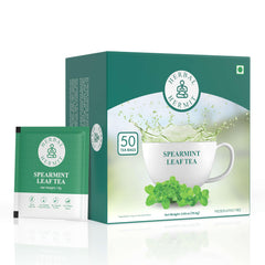 Herbal Hermit front packaging showing 50 tea bags and product benefits