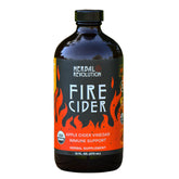 Herbal Revolution bottle front label showing organic fire cider benefits