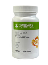 Herbalife Herbal N-R-G front packaging showing compact 2.12 fl oz bottle and label, convenient for travel
