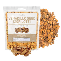 HERBALISTA front packaging of Venadillo seeds showing weight and brand benefit