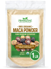 HerbaZest front packaging showing 1 lb bag and organic badge for fresh storage