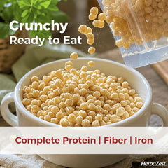 HerbaZest popped quinoa in bowl ready to eat for quick protein