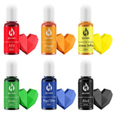 Herbeklab front packaging showing six vibrant oil colors for chocolate, easy selection