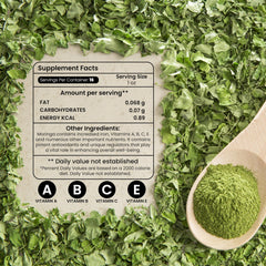 HERBOGANIC label close-up highlighting ingredients and clear product information