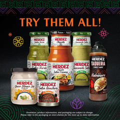 Herdez Ranchera size comparison can next to spoon to show portion and serving idea