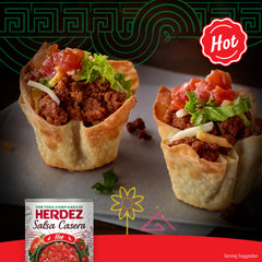 Herdez salsa pouring into bowl ready to serve and enhance meals