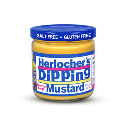 Herlocher's jar front view showing branding and 8 oz size, highlights convenience