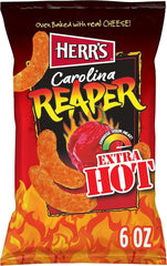 Herr's front-pack view showing bold reaper flavor and fresh packaging benefits