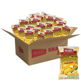 Herr’s front packaging showing flavor and convenient 24-bag pack for parties