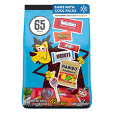 HERSHEY'S front packaging of assorted Halloween candy pack for easy selection