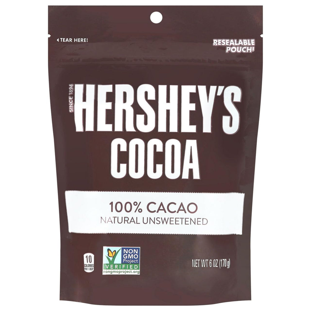 HERSHEY'S front pouch showing label and clear cocoa identity for recipe accuracy