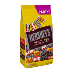 HERSHEY'S individually wrapped pieces emphasizing convenience and freshness
