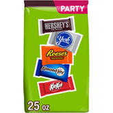 HERSHEY'S assorted 25 oz front packaging showing brand mix and quantity for easy identification