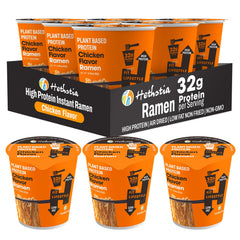 Hethstia front packaging cup showing brand and nutrition facts for convenience